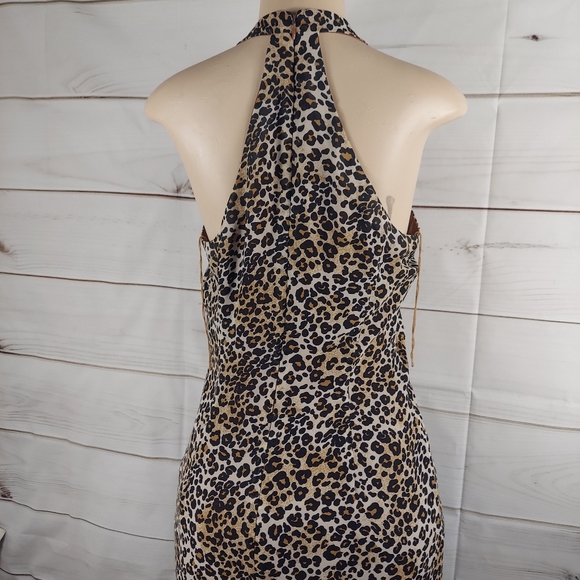Donna Morgan AnimalPrint  Sleeveless silk Dress size 10 - Picture 8 of 11